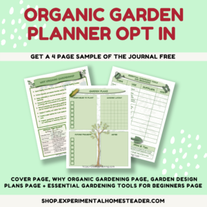 organic garden planner freebie