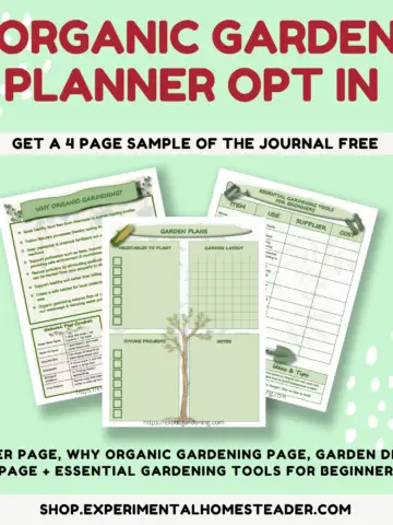 organic garden planner freebie