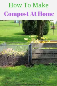 Compost bins filled with compostable material.