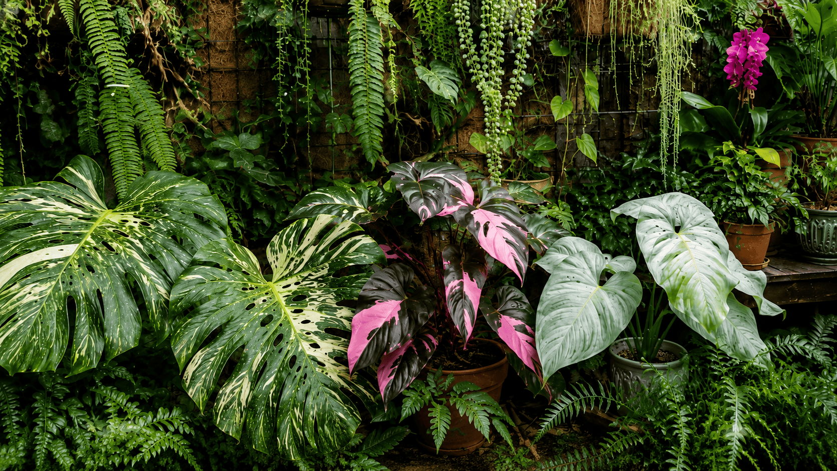 Rare and tropical houseplants