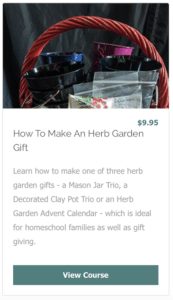 Colorful herb garden gift basket with Mason Jar Trio, perfect for herb gardening enthusiasts.